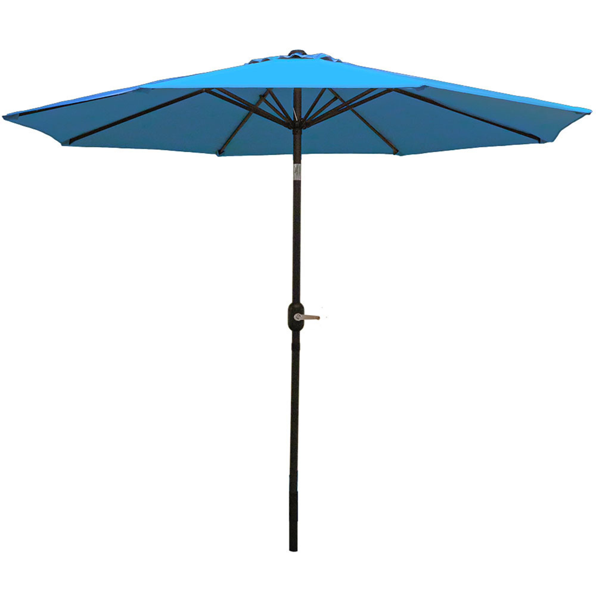 Sunnydaze Decor, Patio Umbrella with Tilt Crank - Turquoise - 9ft., Canopy Diameter 9 ft, Shape Octagon, Model# ECG-175